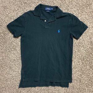 Black Polo with Blue logo